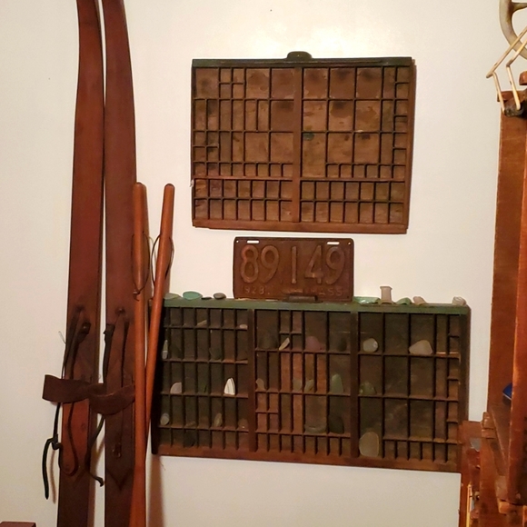 "4"💥SOLD OUT💥Antique Wooden Printers Trays - Picture 4 of 16